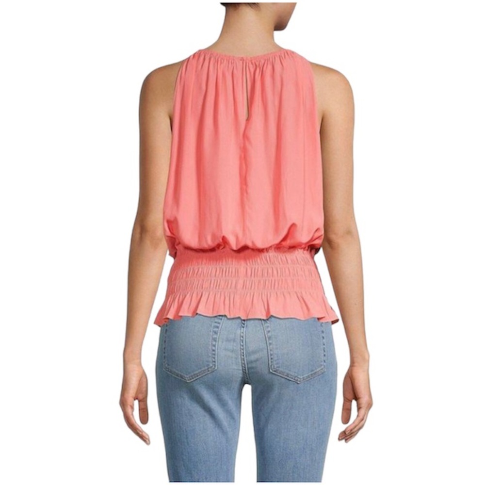 [Catherine Malandrino] Smocked Waist Top - Picture 2 of 4
